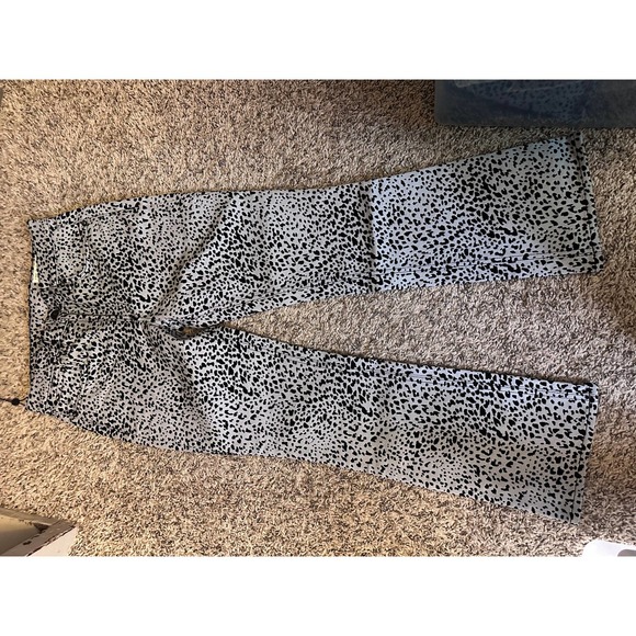 Rag & Bone Hana Grey Cheetah High Rise Crop Ankle Jeans 24 NWT - Picture 6 of 10